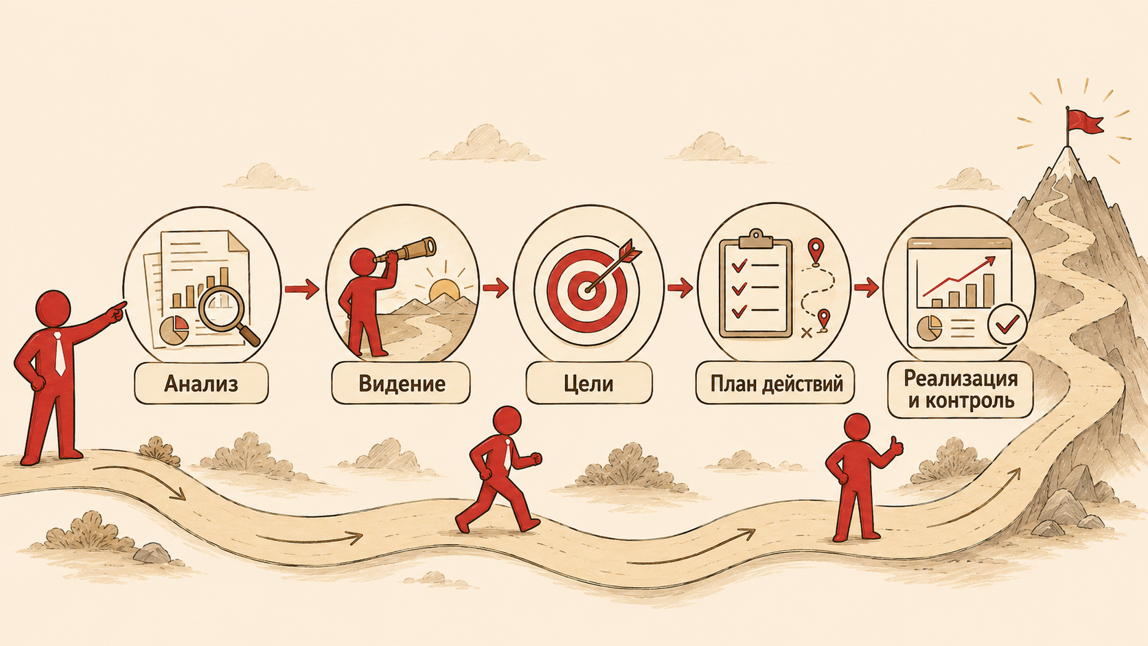 Этапы процесса стратегического планирования