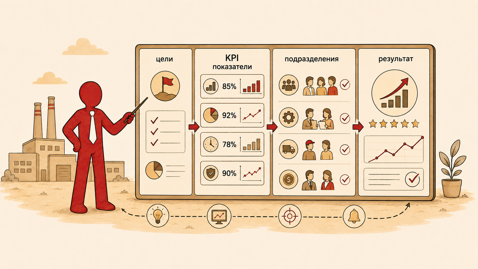 Внедрение KPI на предприятии